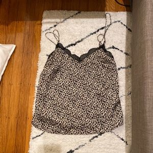 Abercrombie leopard camisole tank size m